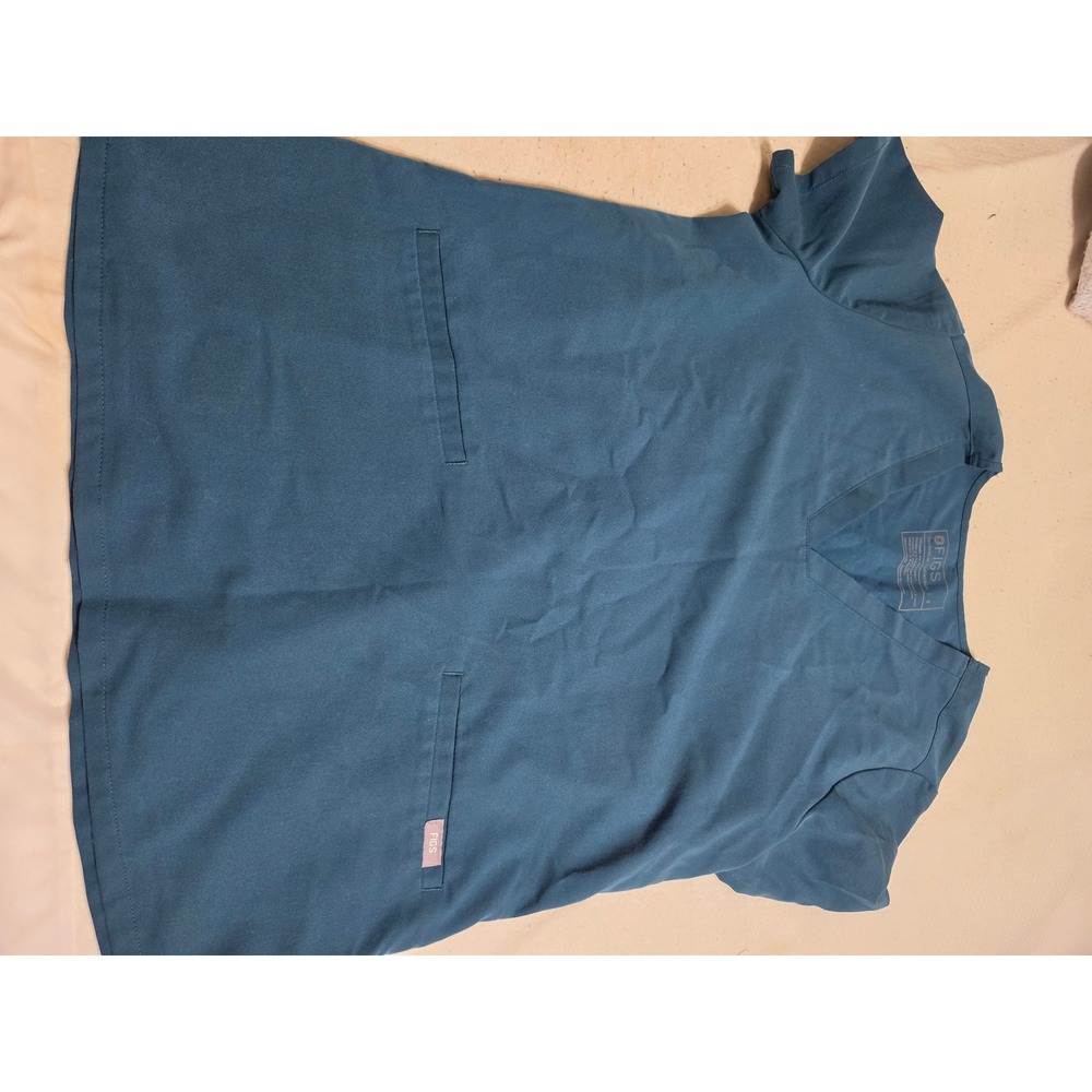 FIGS Casma Three-Pocket Scrub Top Technical Collection Teal Blue S FW1100